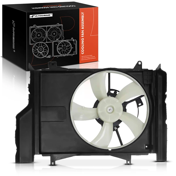 Radiator Cooling Fan Assembly with Shroud for Mitsubishi Mirage 2014-2015 L3 1.2L