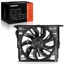 Radiator & Condenser Fan Assembly with Brushless for 2013-2018 BMW 640i Gran Coupe