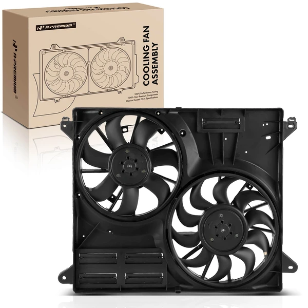 Dual Radiator Cooling Fan Assembly with Brushless Motor for Ford Edge 2015-2018