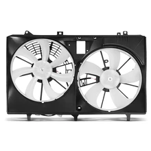 Dual Radiator & Condenser Fan with Shroud Assembly for 2015-2017 Lexus NX200t