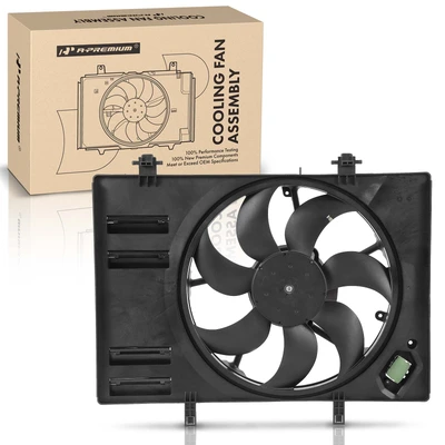 Engine Radiator Cooling Fan Assembly with Shroud