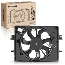 Single Radiator Cooling Fan Assembly with Shroud