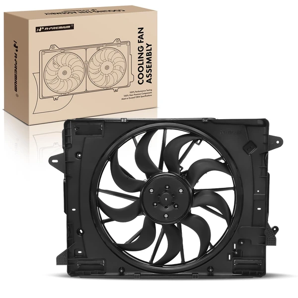 Radiator Cooling Fan Assembly with Shroud for 2020-2023 Ford Escape