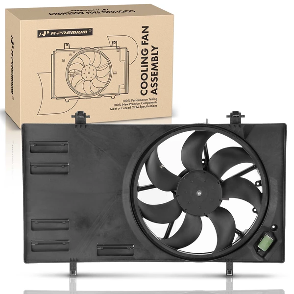 Engine Radiator Cooling Fan Assembly with Shroud for Ford EcoSport 18-20 L4 2.0L