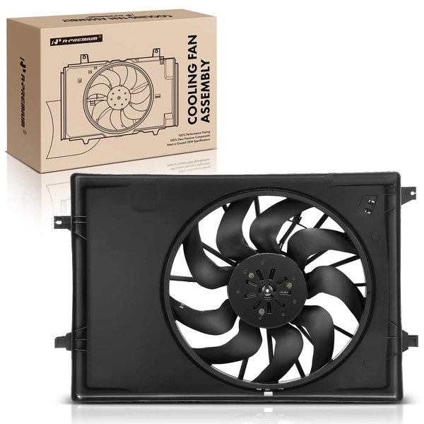 Single Radiator Cooling Fan Assembly with Brushless Motor for 2020-2023 Kia Telluride