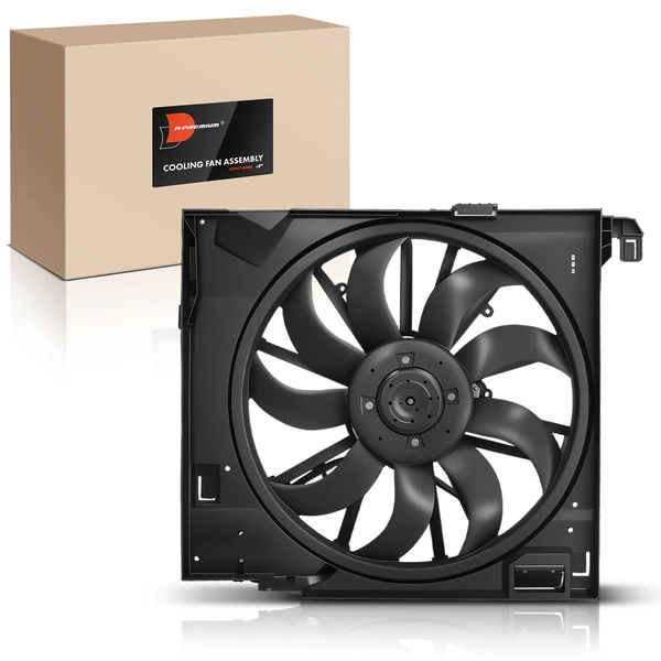 Single Radiator Cooling Fan Assembly for Jaguar F-Type 2014-2024 XK 2010-2015 XKR XKR-S