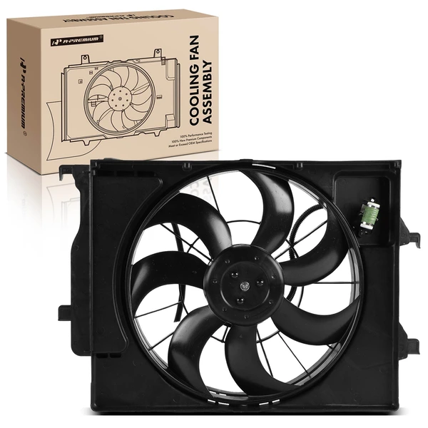Single Radiator Fan Assembly for Hyundai Venue 2020-2023 L4 1.6L Gas