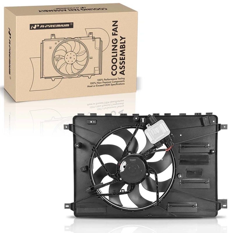 Radiator Cooling Fan Assembly with shroud & controller for Land Rover LR2 2008-2014