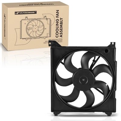 Single Radiator Fan with Shroud Assembly