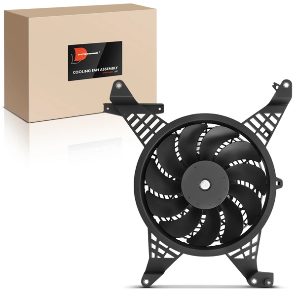 Single Passenger Radiator Fan Assembly for Chevrolet Camaro 2014-2015 V8 7.0L Coupe