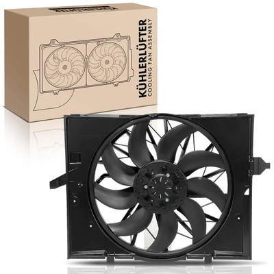 Single Radiator Cooling Fan Assembly with Shroud