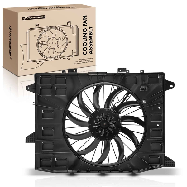 Single Radiator Cooling Fan Assembly with Brushless Motor for 2020-2023 Cadillac XT5