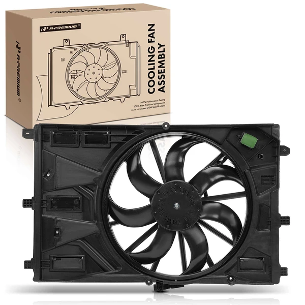 Single Engine Radiator Cooling Fan with Shroud Assembly for 2024 Buick Envista