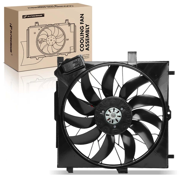 Single Radiator Cooling Fan Assembly for Mercedes-Benz G55 AMG G63 AMG G550