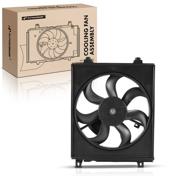 Single Passenger AC Condenser Fan Assembly for Kia Spectra 2004-2009 Spectra5 2005-2009