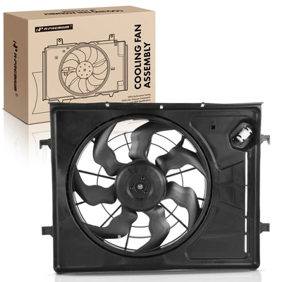 Single Radiator Fan Assembly with Shroud