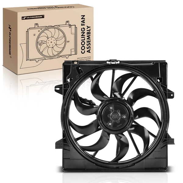 Single Radiator Cooling Fan Assembly with Brushless Motor for Hyundai Sonata Kia