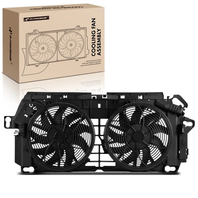 Dual Radiator Cooling Fan with Shroud Assembly