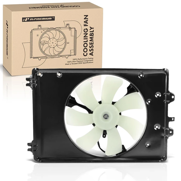 Single Radiator AC Condenser Cooling Fan Assembly for Honda Pilot 2009-2015 V6 3.5L