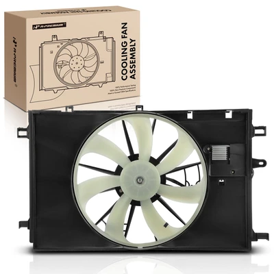 Single Radiator Fan Assembly with Shroud & Control Module