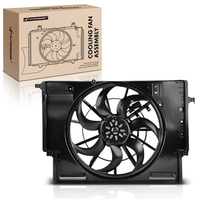 Single Radiator Cooling Fan Assembly with Brushless Motor
