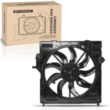 Single Radiator Cooling Fan Assembly with Brushless Motor for 2014-2018 BMW X5