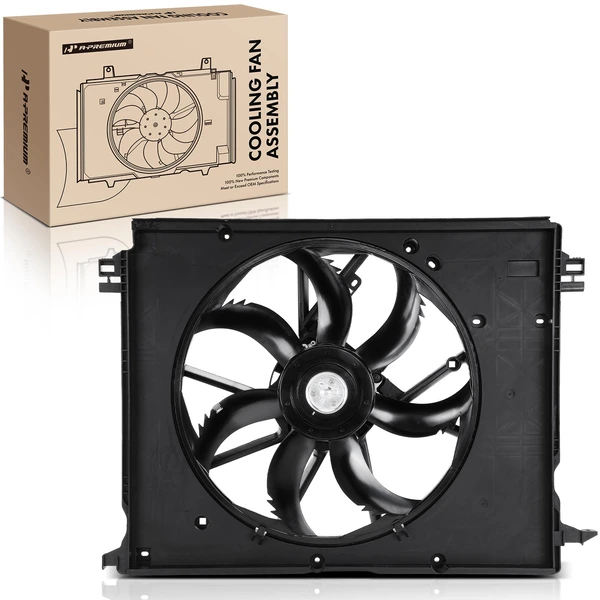 Single Radiator Cooling Fan Assembly with Brushless Motor for 2021-2023 Toyota Sienna