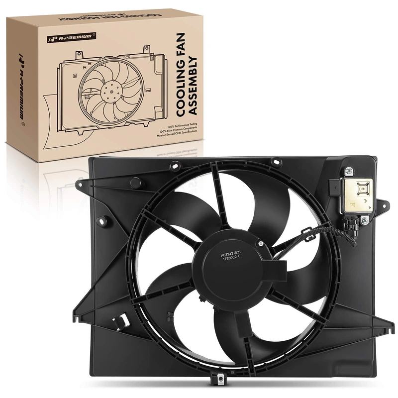 Single Radiator Cooling Fan with Control Module for Hyundai Sonata 18-19 L4 2.4L