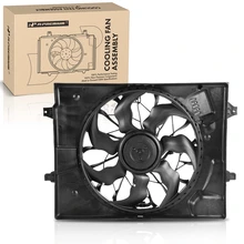Single Radiator Fan Assembly with Shroud for 2017-2020 Kia Optima