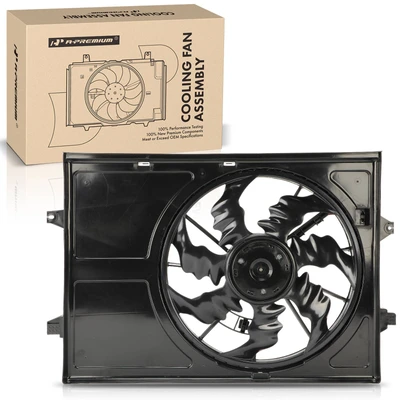 Single Radiator Cooling Fan Assembly with Brushless Motor