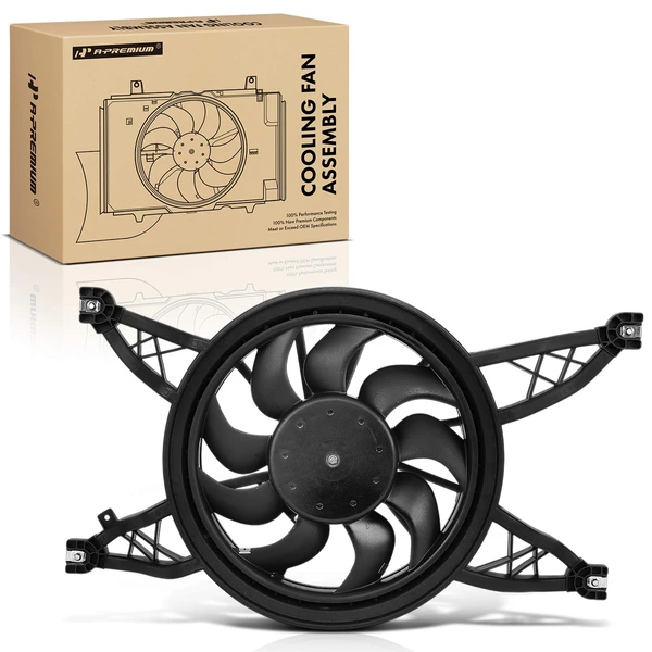 Single Radiator Fan Assembly with Brushless Motor for 2018-2020 Ford F-150