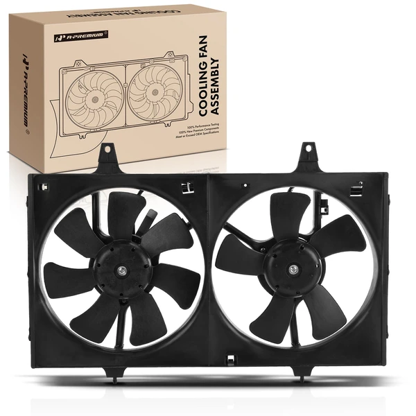 Dual Radiator Cooling Fan Assembly for 1995-1999 Nissan Maxima