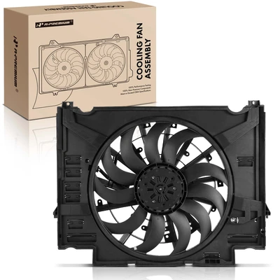 Single Radiator Fan with Shroud Assembly