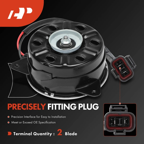 Driver Radiator Fan Cooling Motor for Honda Civic 2006-2011 L4 1.3L