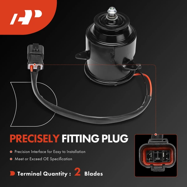 Engine Cooling Fan Motor for Toyota Camry Corolla Honda Civic Accord Odyssey Geo