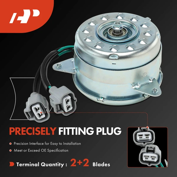 Driver or Passenger Radiator Fan Cooling Motor for INFINITI QX70 Q70 FX50 Nissan GT-R