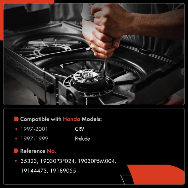 Driver Radiator Fan Cooling Motor for Honda CRV 1997-2001 Prelude 1997-1999