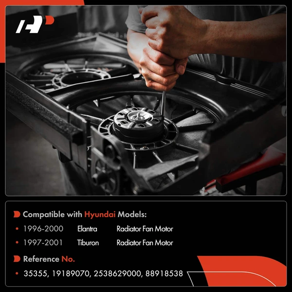 Radiator Fan Cooling Motor for Hyundai Elantra 1996-2000 Tiburon 1997-2001