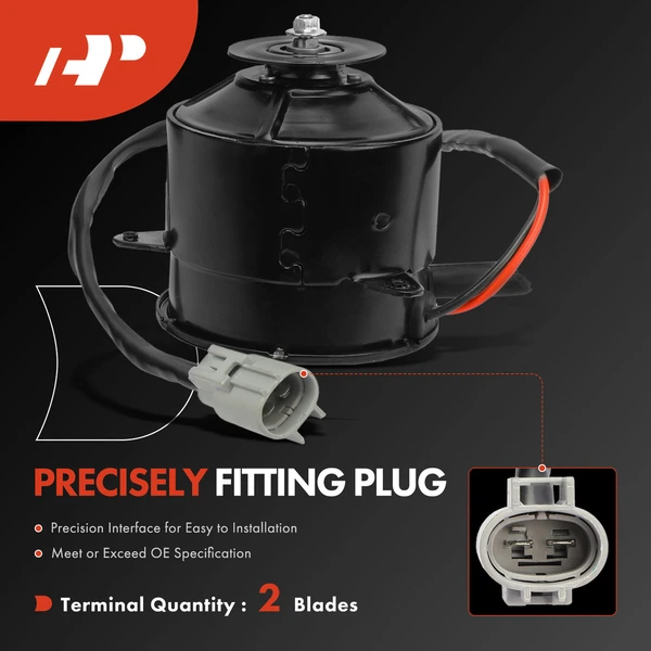 Driver Radiator Fan Motor for Toyota Avalon 1995-1999 Camry 1995-1996 V6 3.0L