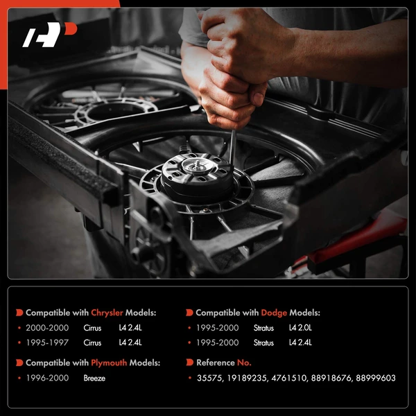 Passenger Radiator Fan Cooling Motor for Chrysler Cirrus Dodge Stratus Plymouth