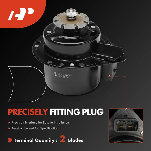 Radiator Fan Cooling Motor for GMC G1500 Oldsmobile Calais Pontiac Firebird Geo