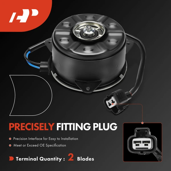 Passenger Radiator Fan Cooling Motor for Lexus NX300h Toyota RAV4 2.5L