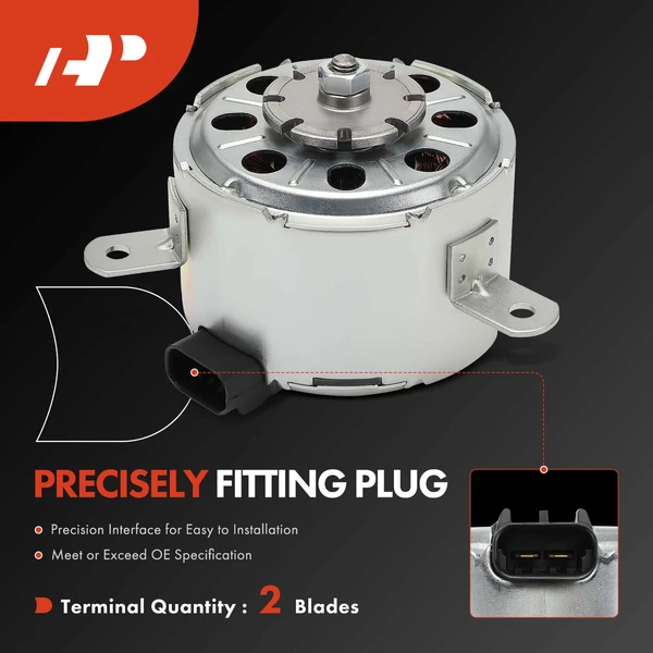 Passenger Radiator Fan Cooling Motor for Chrysler 300 Dodge Challenger Charger