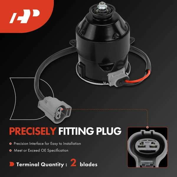 Passenger Radiator Fan Cooling Motor for Lexus ES350 2007-2012 Toyota Camry