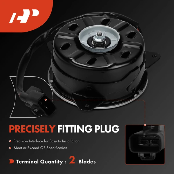 Passenger Radiator Fan Cooling Motor for Scion tC 2005-2010 2.4L