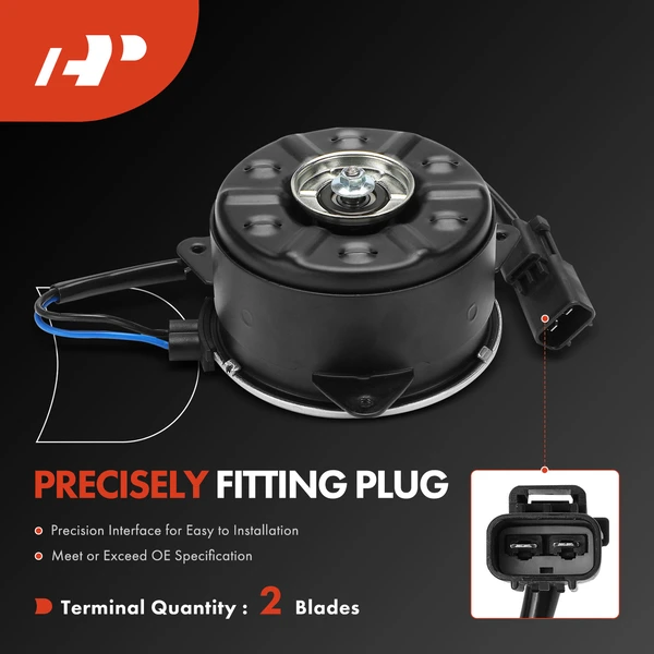 Driver Radiator Fan Cooling Motor for Honda Pilot 2016-2022 Acura MDX 2017-2020