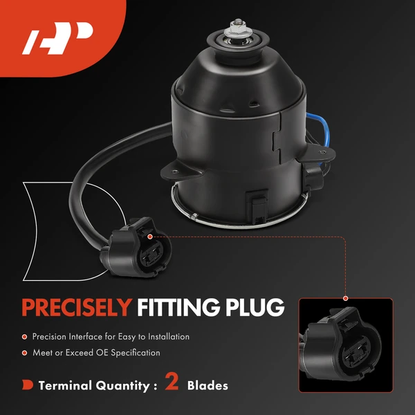 Passenger Radiator Fan Cooling Motor for Lexus IS250 2014-2015 2.5L