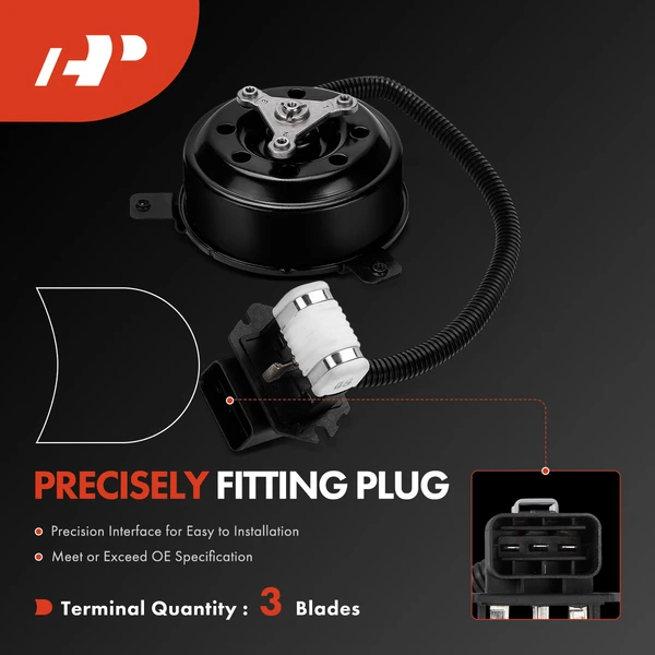 Radiator Fan Cooling Motor for Hyundai Elantra 2007-2010 L4 2.0L Sedan Hatchback