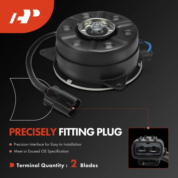 Driver Radiator Fan Cooling Motor for Honda CR-V 2017-2022 L4 1.5L 2.4L SUV