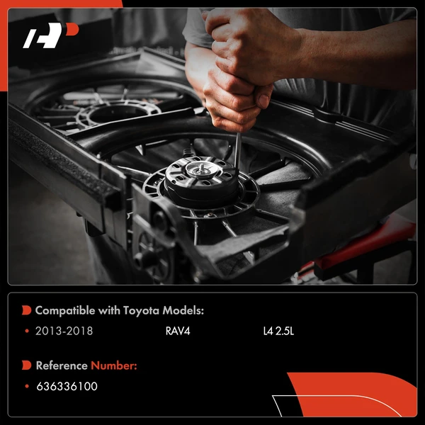 Driver Radiator Fan Motor for Toyota RAV4 2013-2018 L4 2.5L SUV